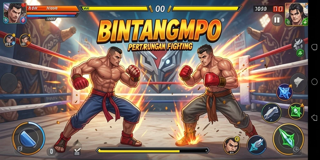 Menampilkan gameplay seru BINTANGMPO dalam pertarungan yang mendebarkan.