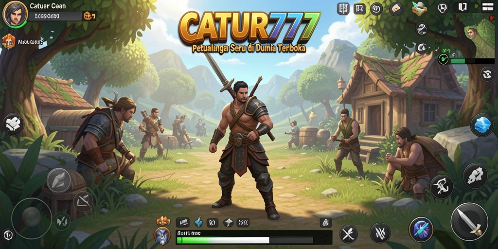 Tampilan gameplay yang menakjubkan dalam dunia Open World CATUR777.