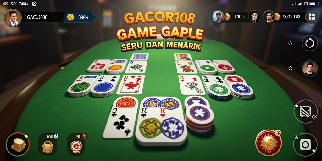 Tampilan gameplay GACOR108 yang seru dan interaktif.