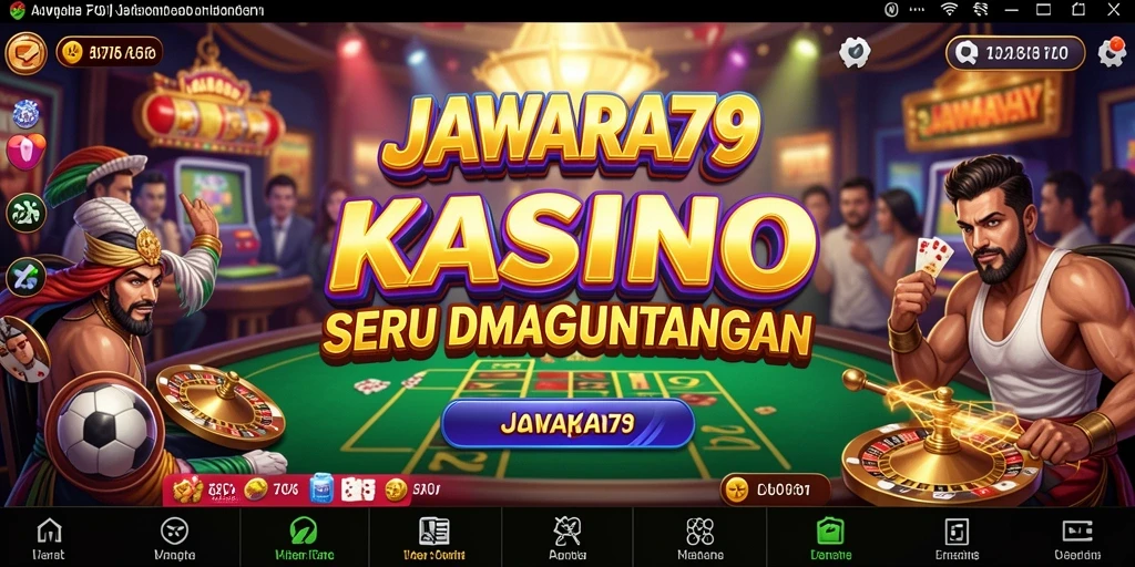 Tampilan gameplay JAWARA79 yang mendebarkan dan mengasyikkan.