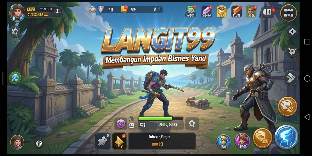 Gameplay LANGIT99 yang menarik dalam membangun bisnis Tycoon.