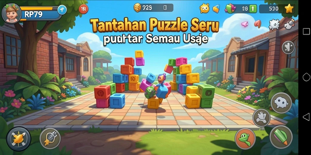 Gameplay menarik RP79 yang penuh tantangan puzzle.