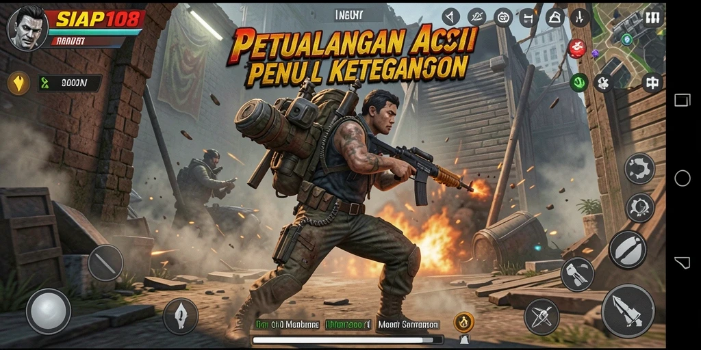 Tangkapan layar dari gameplay SIAP108 yang mendebarkan.