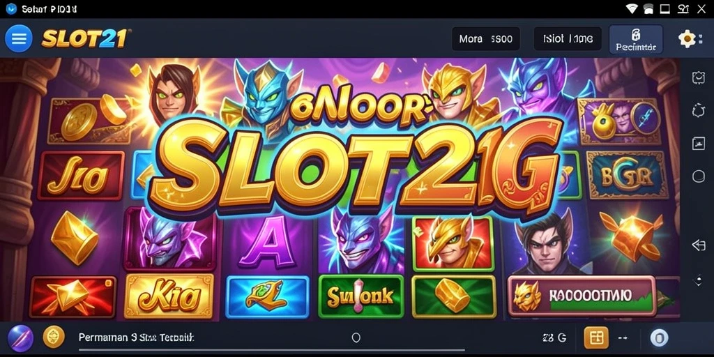Tampilan penuh aksi dari gameplay SLOT21 dengan fitur slot menarik.