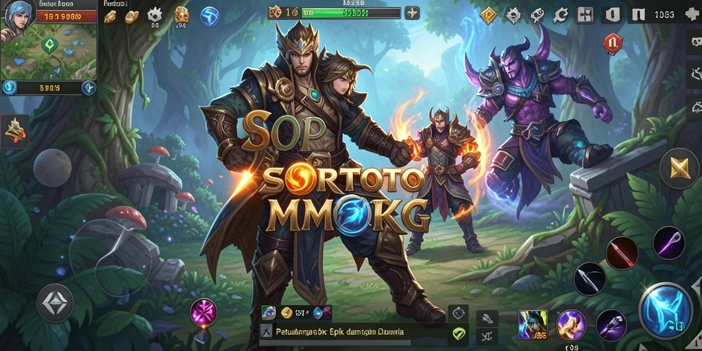 Tampilan gameplay SORTOTO yang menegangkan dan seru dalam dunia MMORPG.
