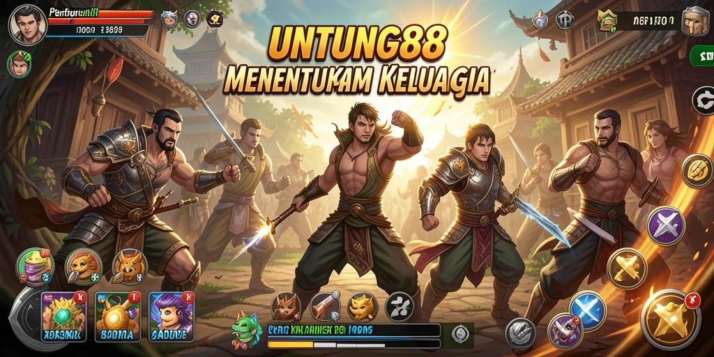 Screenshot gameplay UNTUNG88 menampilkan aksi pertarungan yang intens dan mendebarkan.
