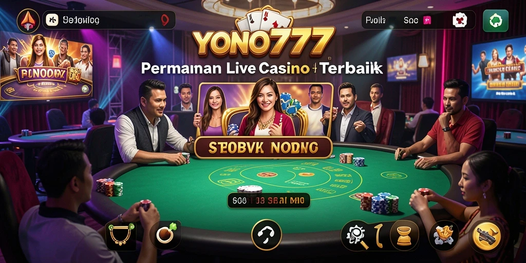 Tampilan menarik dari gameplay Live Casino YONO777 yang seru.